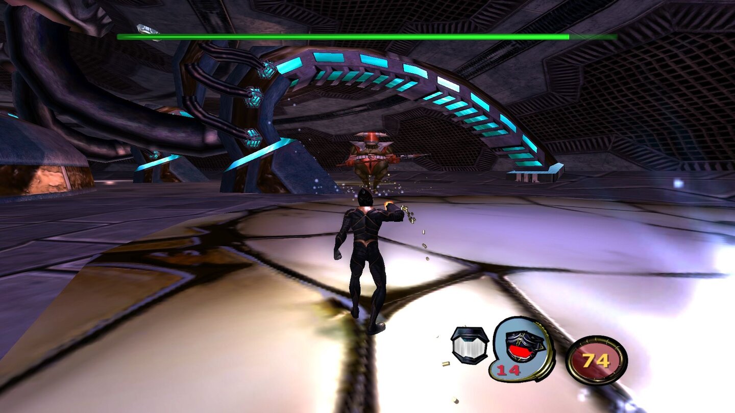 MDK 2 HDIm Bild sehen sie Kurt Hectic, der dank seines schwarzen Anzuges nicht nur schick aussieht, sondern…