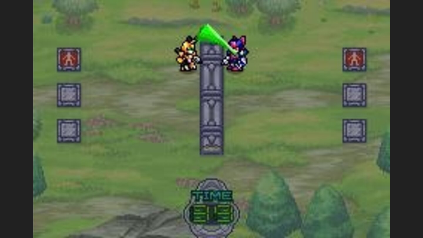 Abilities that are not attacks are shown on the battlefield screen