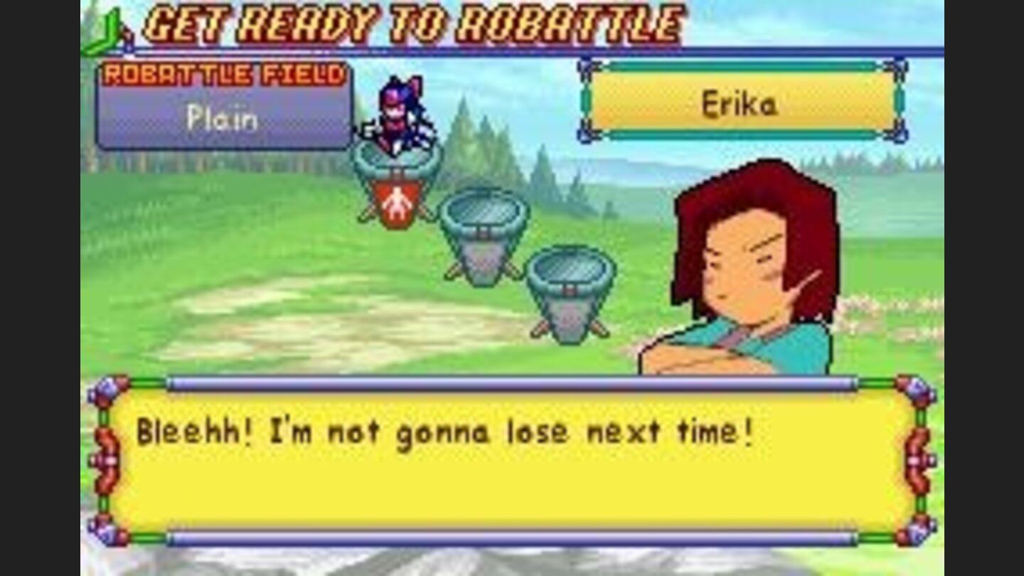 The defeat of your opponent. In this case, it is your friend, Erika