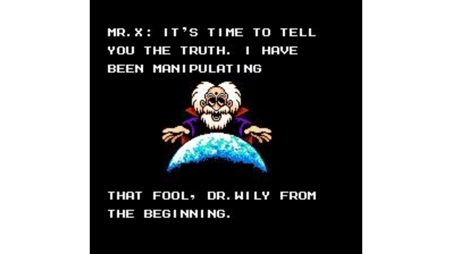 Mega Man learns that Dr. Wily had a master