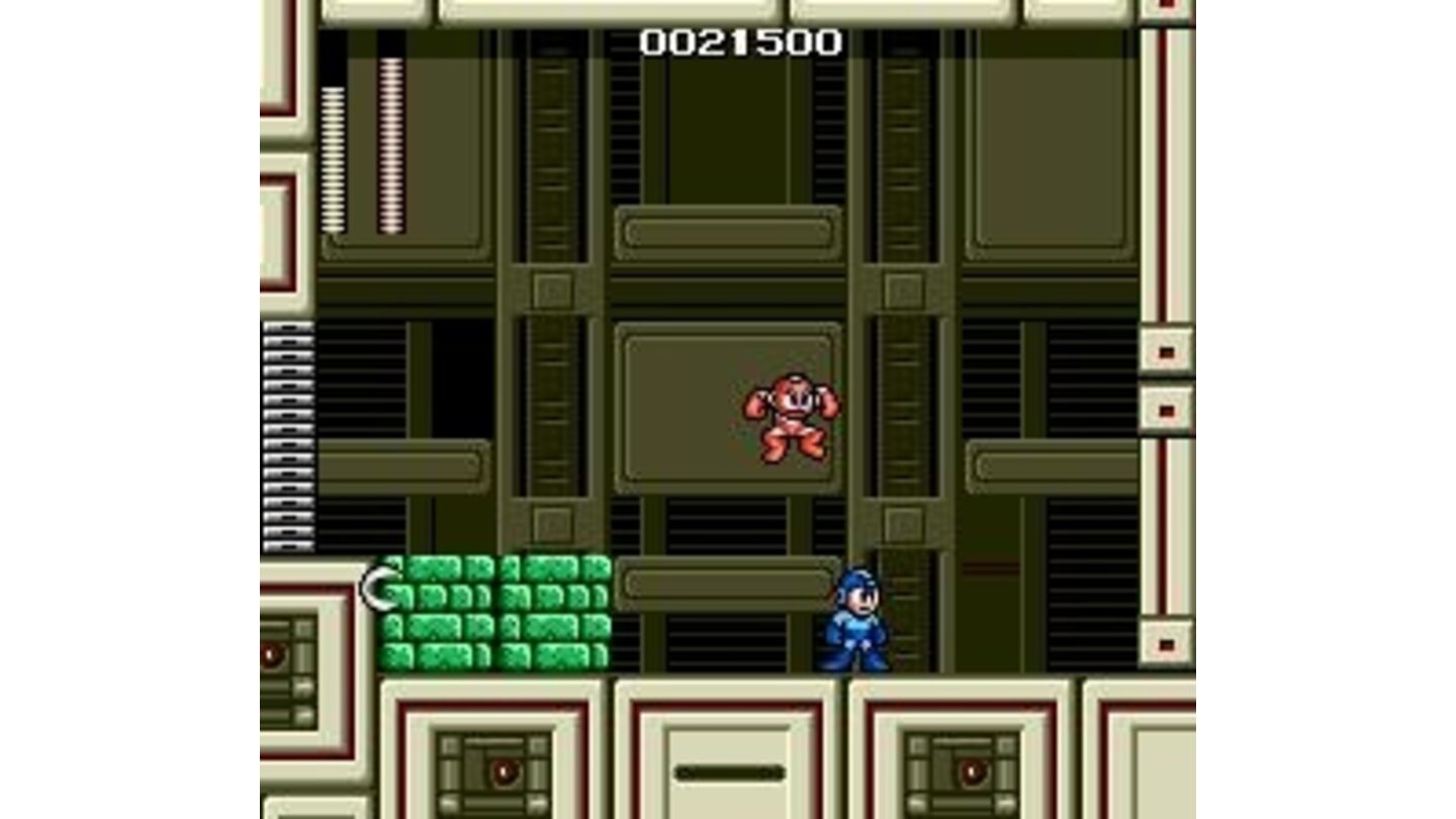 Fighting against Cutman (Mega Man 1)