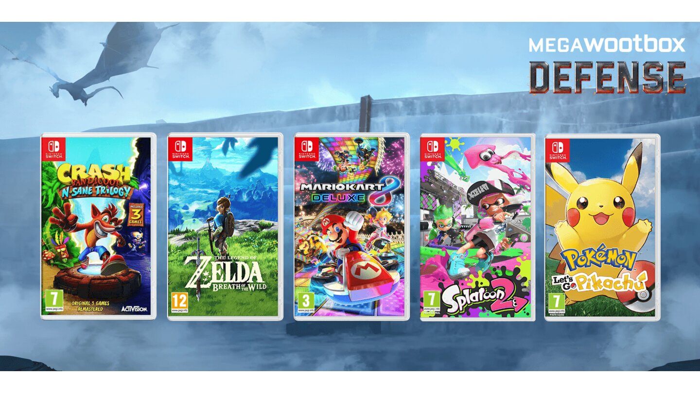 Erlebe mit einem Set außergewöhnlicher Spiele die schönsten Erfahrungen auf der Switch. Mit diesem Unterhaltungspaket ist jederzeit Spiel, Spaß und Spannung garantiert.