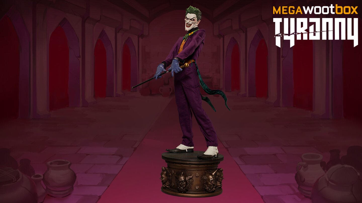 Ohne Glauben und Gesetz will der Joker Gotham einfach nur brennen sehen. Hoffentlich ist das neue Zuhause dieser 66 cm großen Statue vor dem Joker sicher!