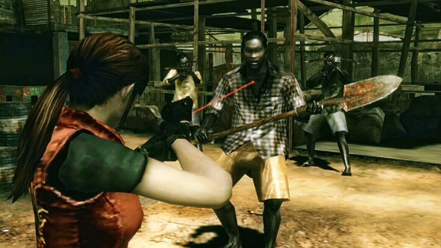Resident Evil: The Mercenaries 3D (2011) 2011 veröffentlicht Capcom Resident Evil: The Mercenaries 3D für den Nintendo 3DS. Das Spiel greift die Mercenary-Minispielserie aus Resident Evil 4 und 5 auf, in dem die Spieler innerhalb eines Zeitlimits so viele Gegner wie möglich ausschalten müssen. Anstelle der permanenten Third-Person-Ansicht des Hauptspiels können wir in Mercenaries 3D in den Kämpfen in die Ego-Perspektive wechseln und uns auch beim Nachladen bewegen – die eigene Spielweise beeinflussen wählbare Talente. Neben dem Solospiel besteht auch die Möglichkeit, in einem online Koop-Modus zu spielen.