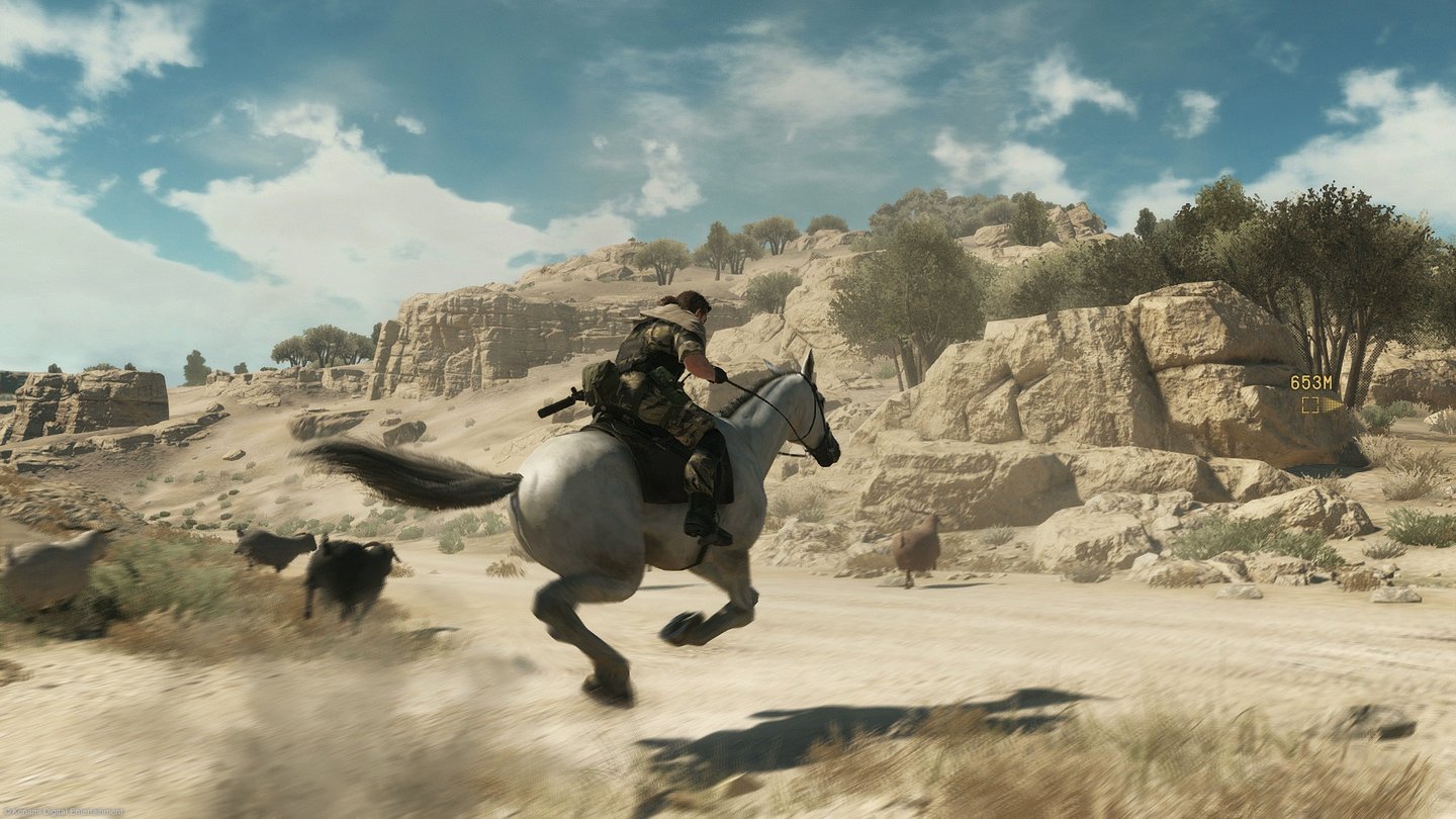 Metal Gear Solid 5: The Phantom PainIn Afghanistan ist Big Boss auch zu Pferde unterwegs.