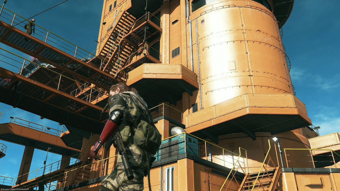 Metal Gear Solid 5: The Phantom PainAuch nachdem Mother Base zerstört wurde bleibt Snake seiner Vorliebe für Ölplattformen als Einsatzzentrale treu.