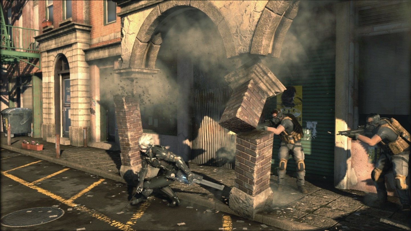 Metal Gear Solid: RisingSpieljahre: 2010-13Held: RaidenPlattformen: PS3, 360 (NIE ERSCHIENEN)Story: Raiden soll das Computer-Wunderkind Sunny befreien. Er wird gefangenen und in einen Cyborg-Ninja verwandelt.