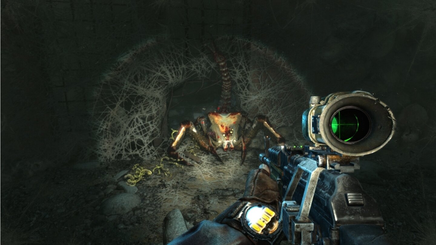 Metro: Last LightKrabbeltiere wie dieses können Menschen mit Krabbeltier-Phobie schon heftig zusetzen.