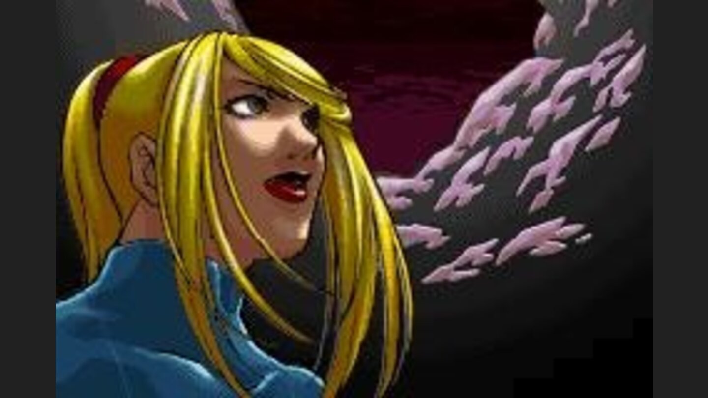 Samus studies her surroundings...