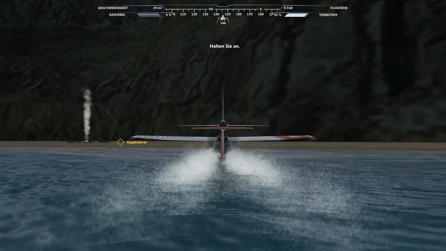 Microsoft FlightDie Icon A-5 kann auch auf dem Wasser landen.
