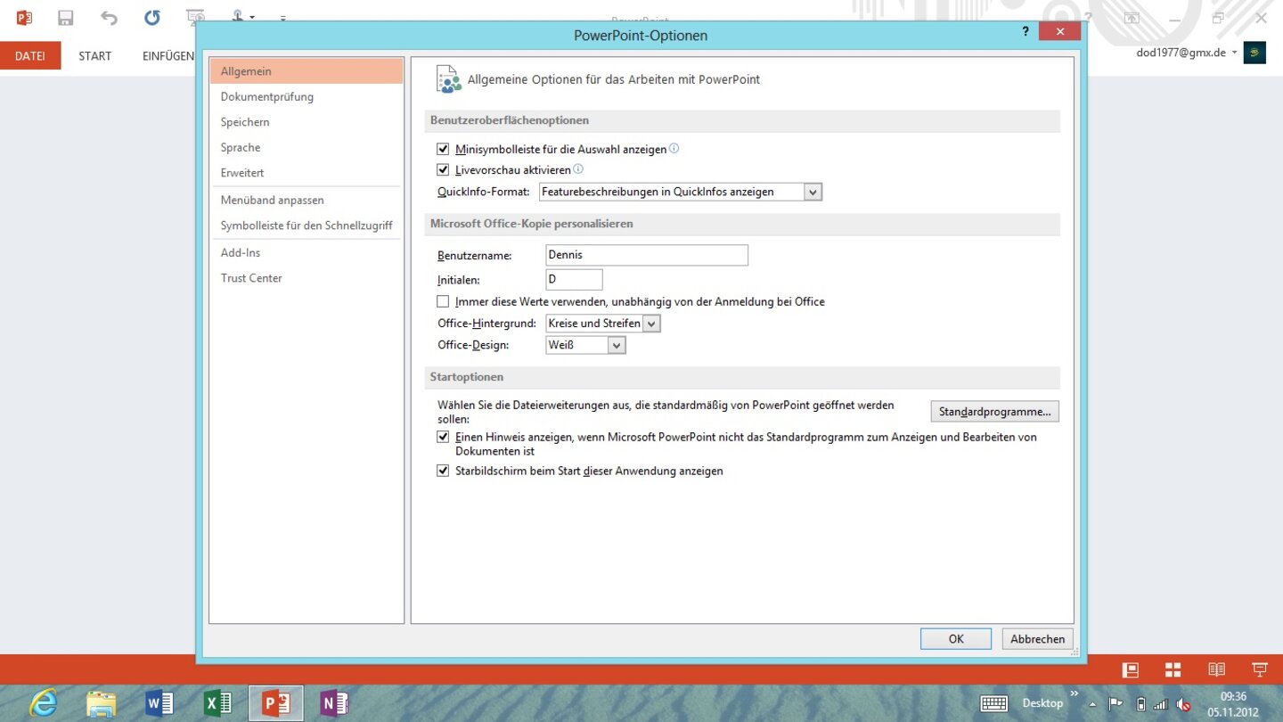 Microsoft Windows 8 RT - Screenshots von Office 2013