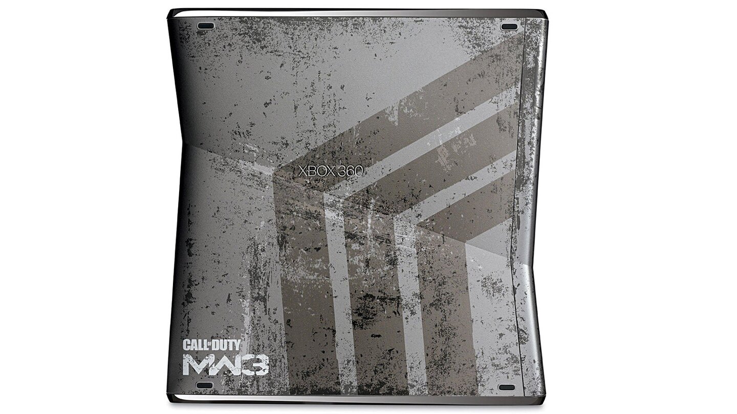 Microsoft Xbox 360 Slim - Modern Warfare 3 Edition Seitenansicht