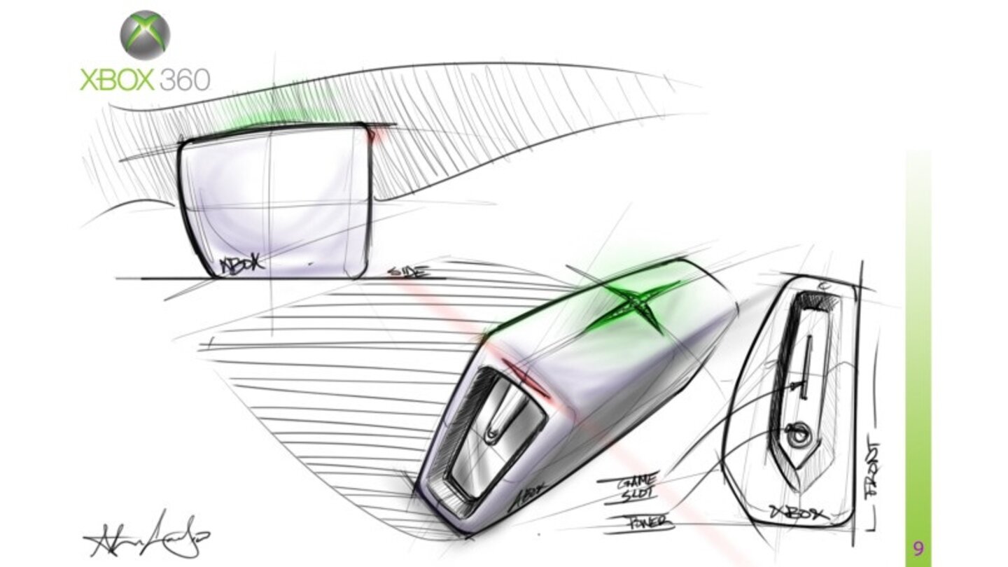 Microsoft Xbox 720 Designidee von Steven Corraliza
Quelle: http://xboxfreedom.com/xbox-future-console-concept-study/