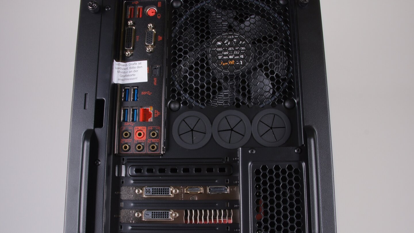 Mifcom Silent Gaming-PC BeQuiet! Edition - Backpanel