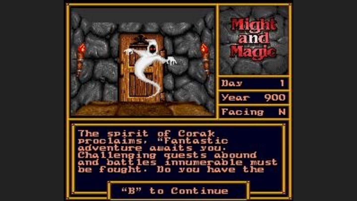 In the beginning, you are greated by the spirit of Corak.