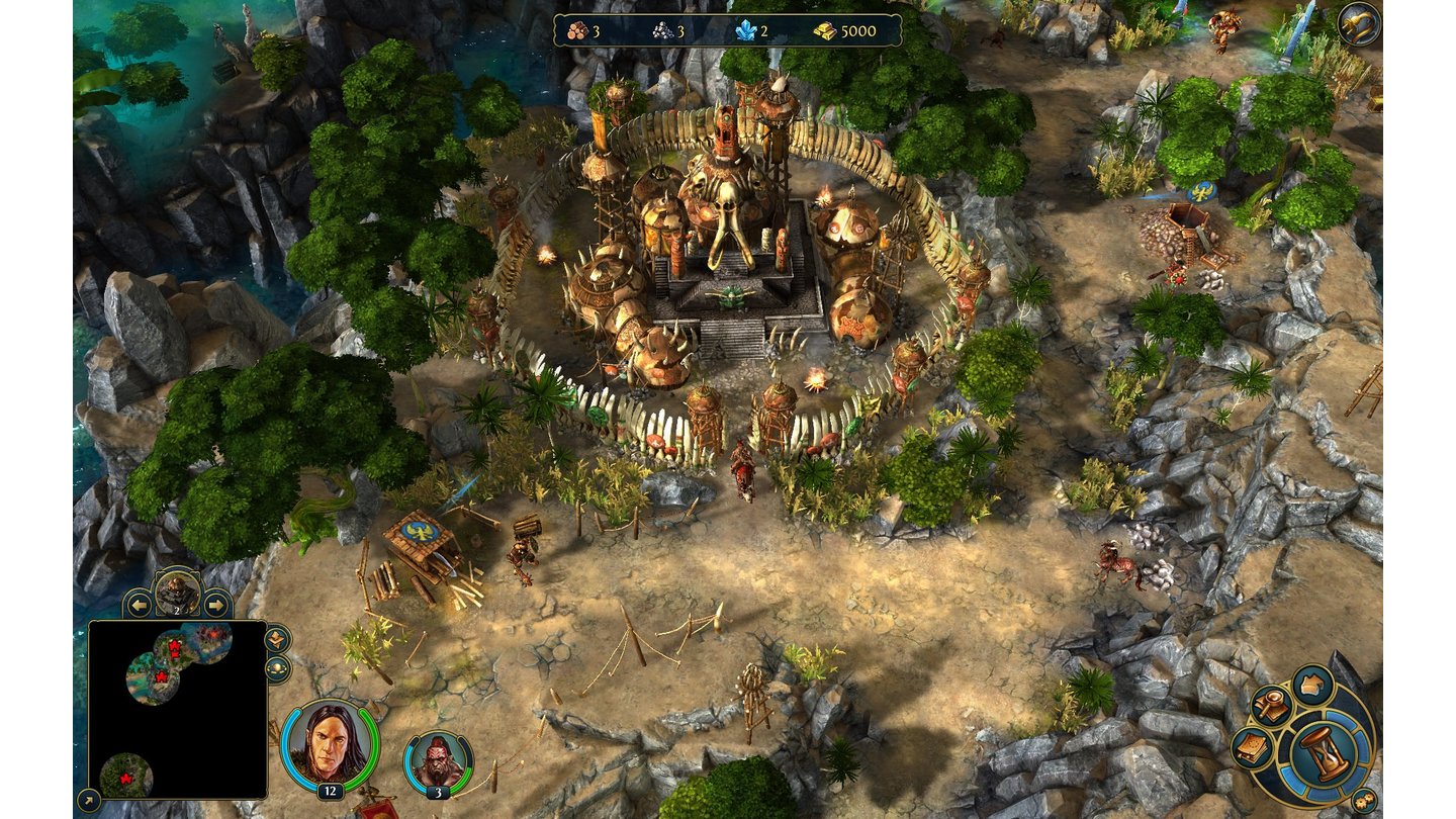 Might & Magic Heroes 6Screenshot von den Ork-Stämmen