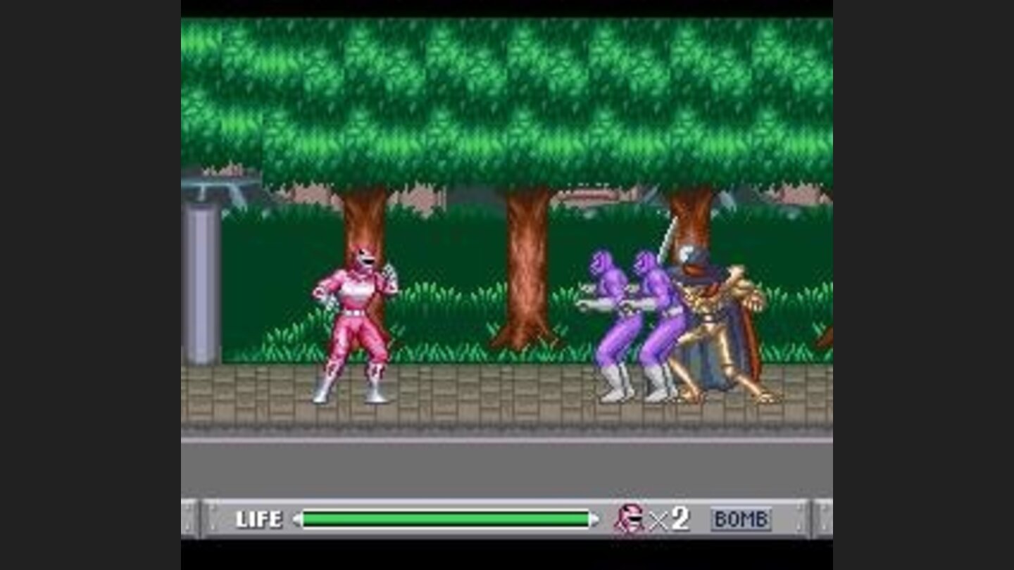 In your robotic suit, you fight in a garden
