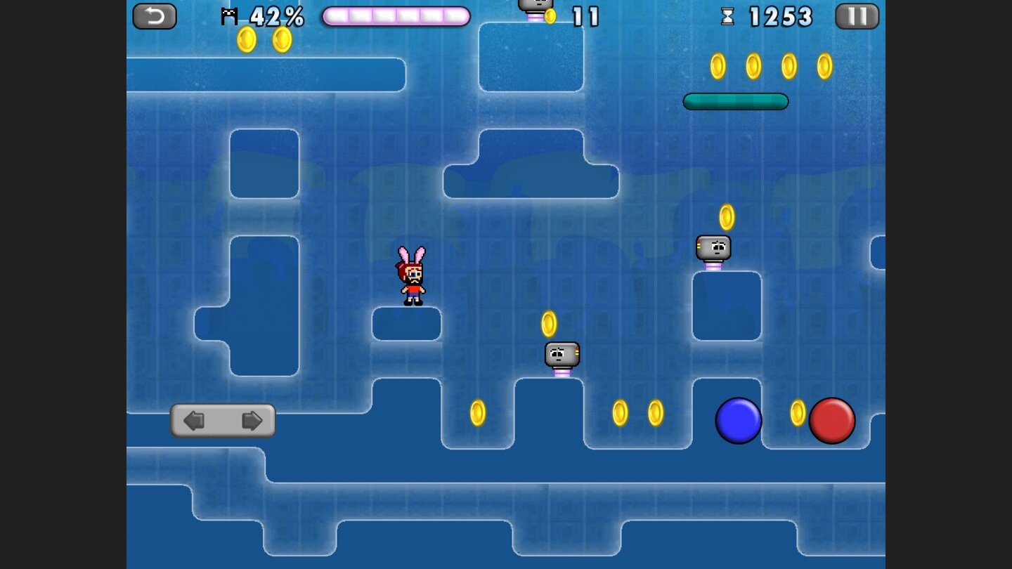 Mikey Shorts Beispiel für schlechtes Leveldesign: Mikey in den Unterwasserröhren.