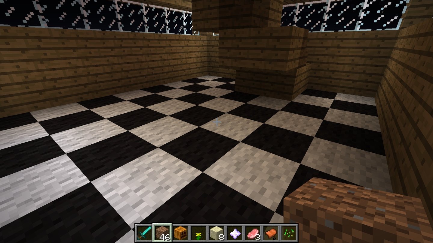 Minecraft - 1.6Mit verschiedenfarbigen Teppichen verschönern wir den Boden unserer Behausung.