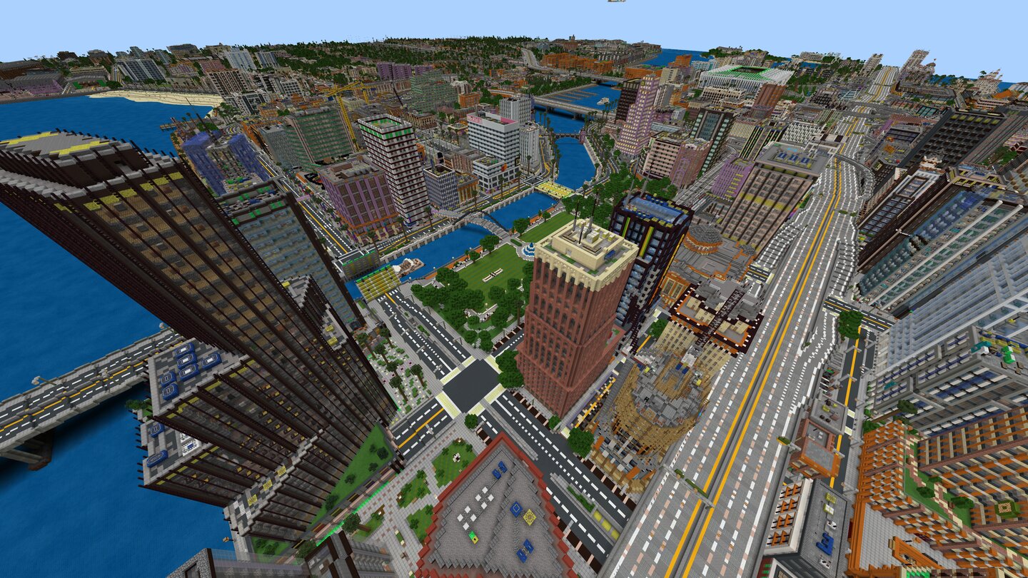 Minecraft greenfield map screenshots
