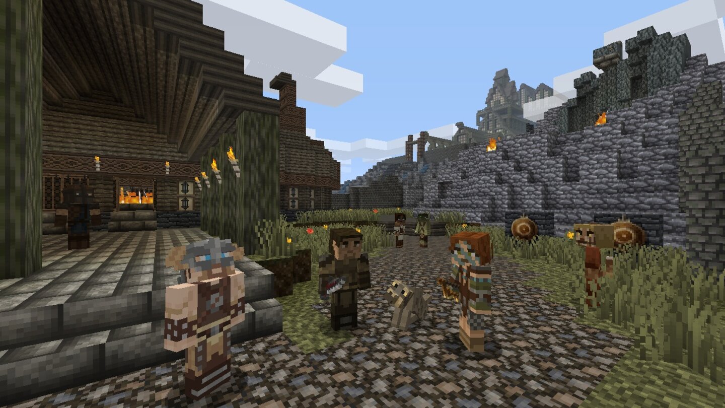 Minecraft - Skyrim-Mash-up