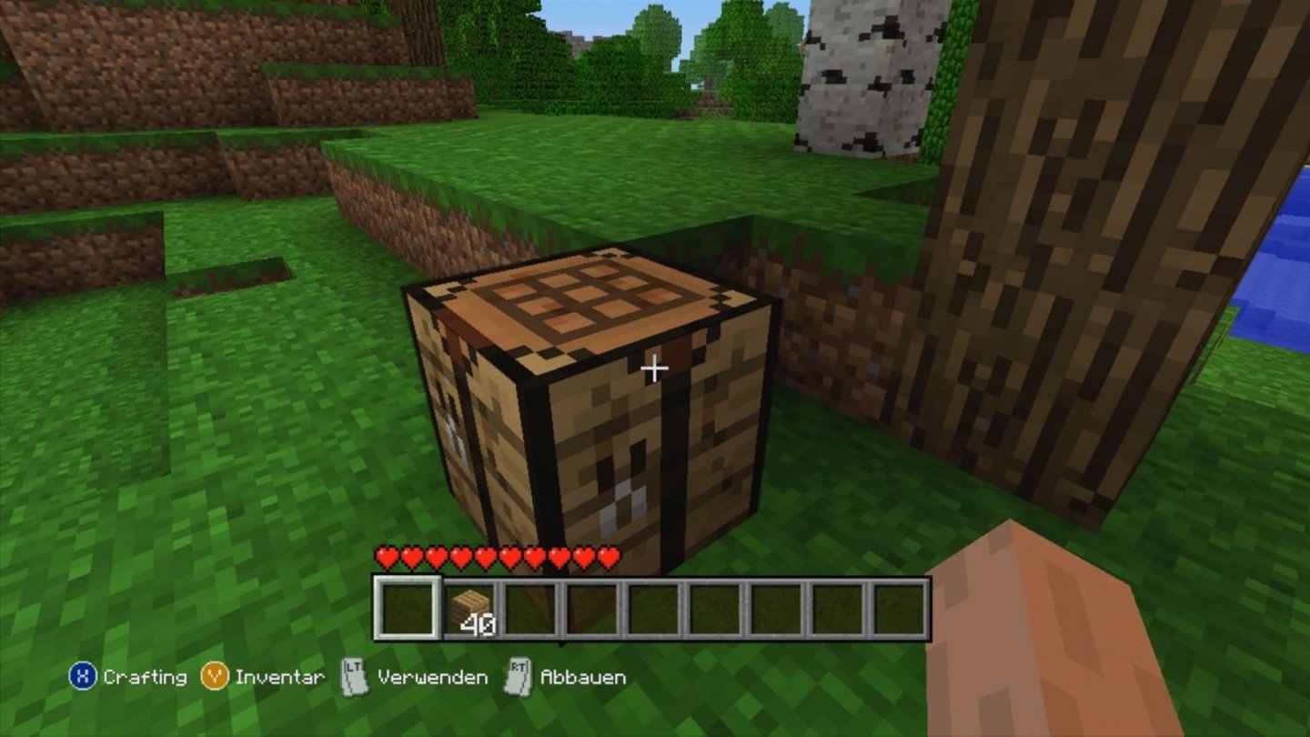Minecraft: Xbox 360 EditionDie Werkbank ist wichtig, an ihr entstehen alle weiteren Gegenstände.