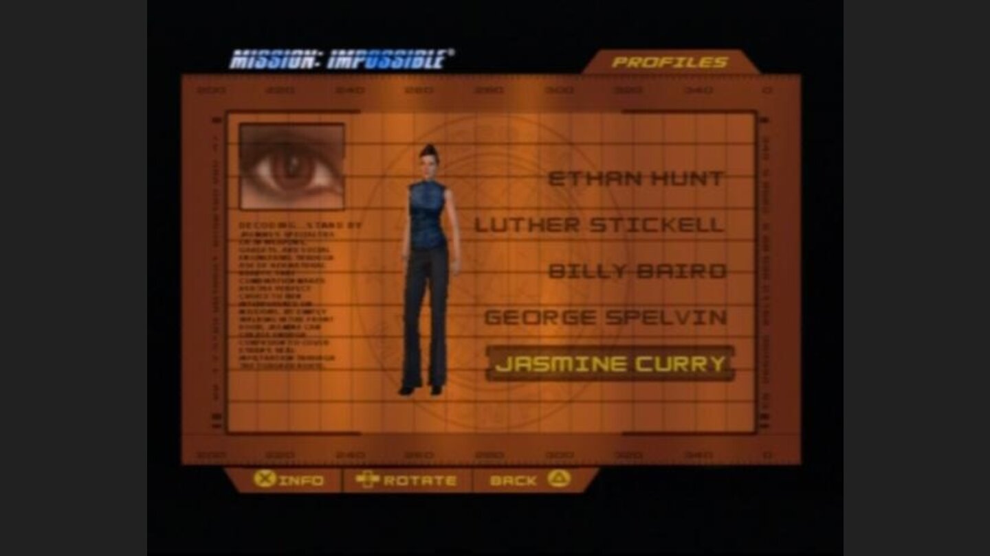 Checking up on the character profiles.