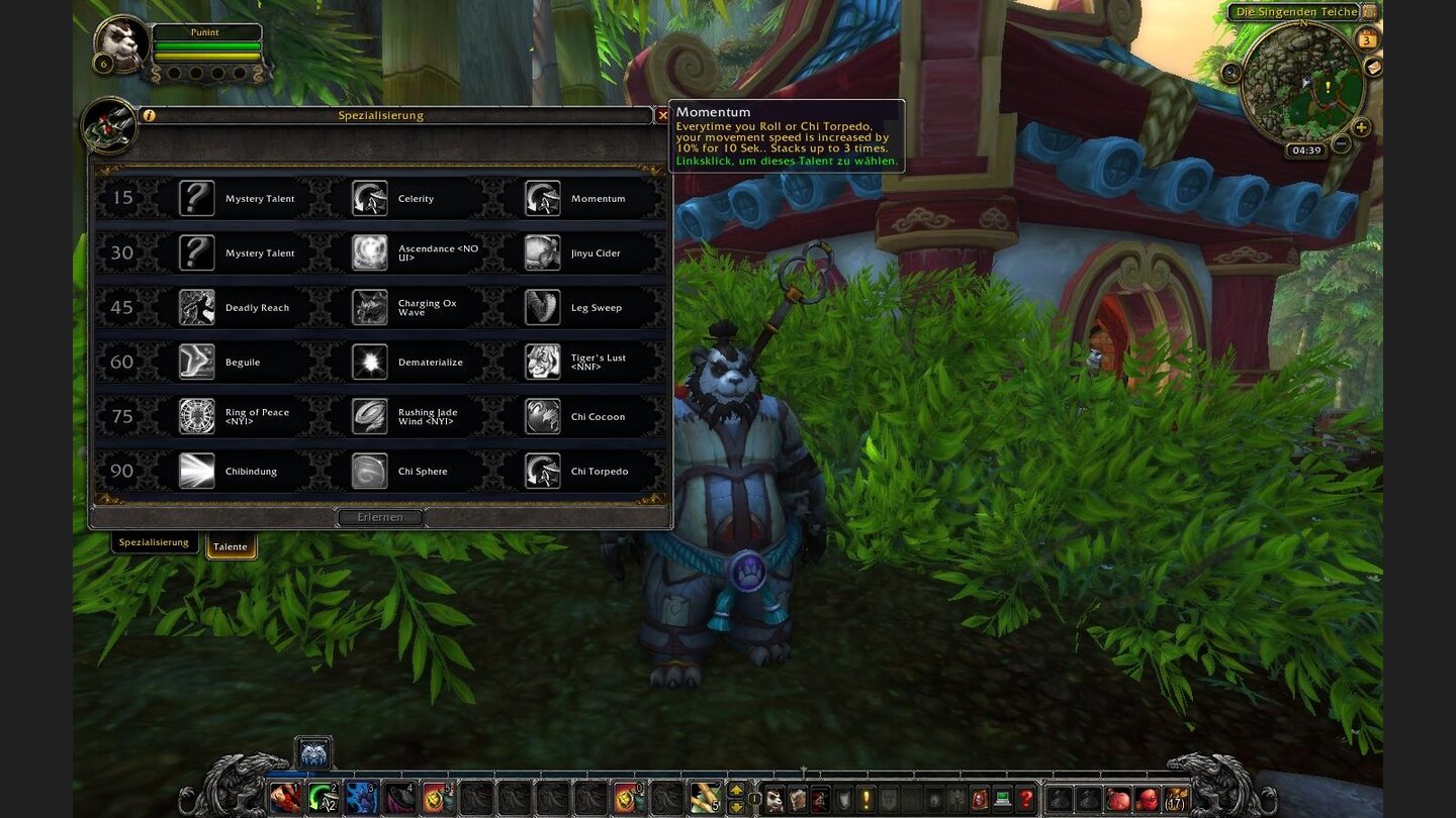 Momentum - Rollen und Chi-Torpedos steigern die Geschwindigkeit.