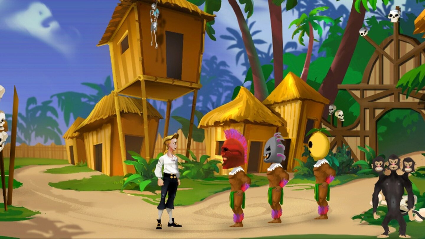 The Secret of Monkey Island: Special Edition (2009)2009 erscheint mit The Secret of Monkey Island: Special Edition eine aufgehübschte Version des ersten Spiels mit neuem Interface und vollständig vertont. Der Clou: Mittels Tastendruck lässt sich die Grafik jederzeit auf die alte Version umschalten.