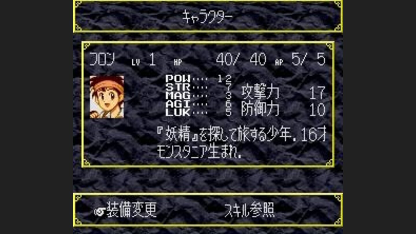 Character information