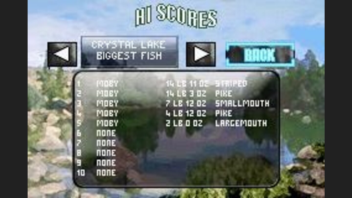 The high score list tracks your records