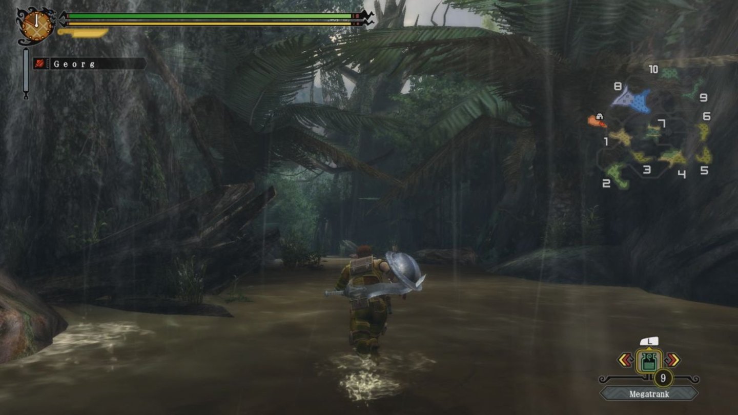 Monster Hunter 3 UltimateDer Flutwald ist nur eines der vielen unterschiedlichen Gebiete, in denen ihr auf Monsterjagd geht.