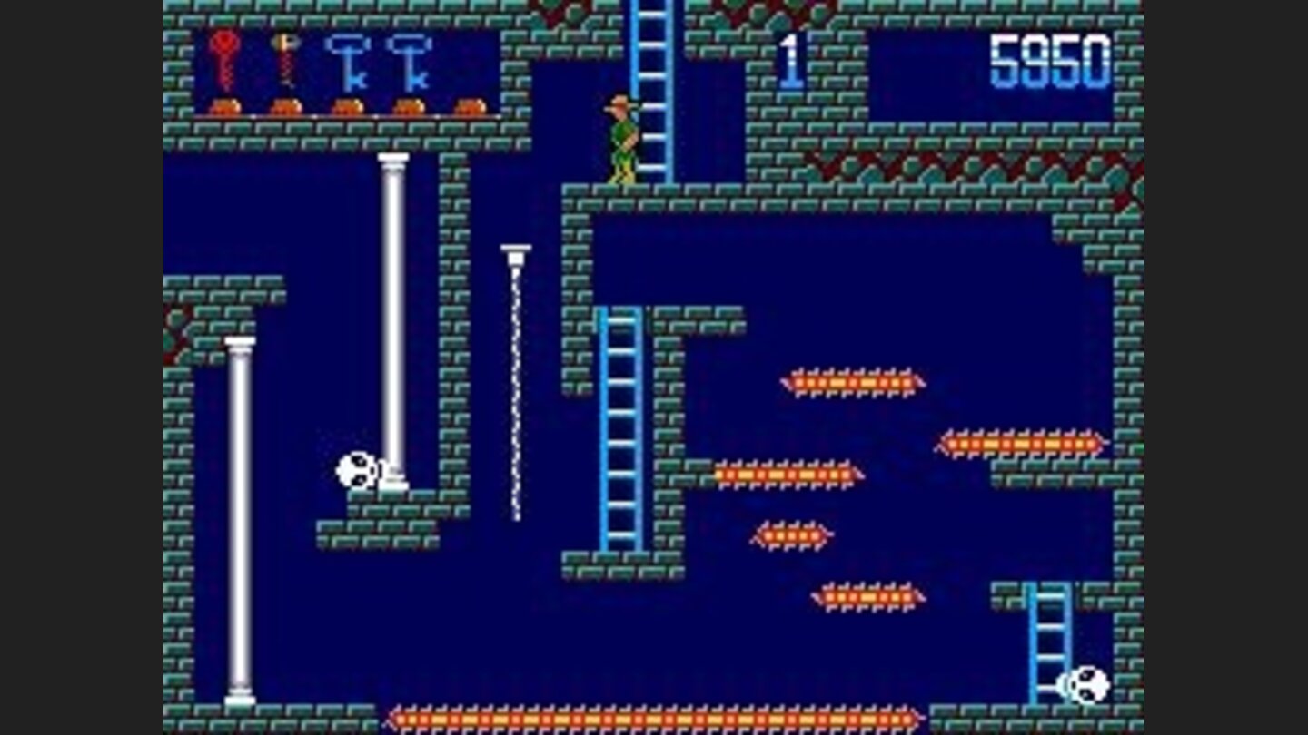 Two rolling skulls in this area