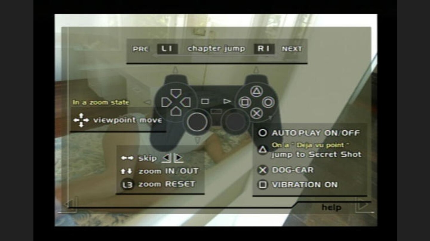 Although the game is a Japanese release, controls are displayed in English.