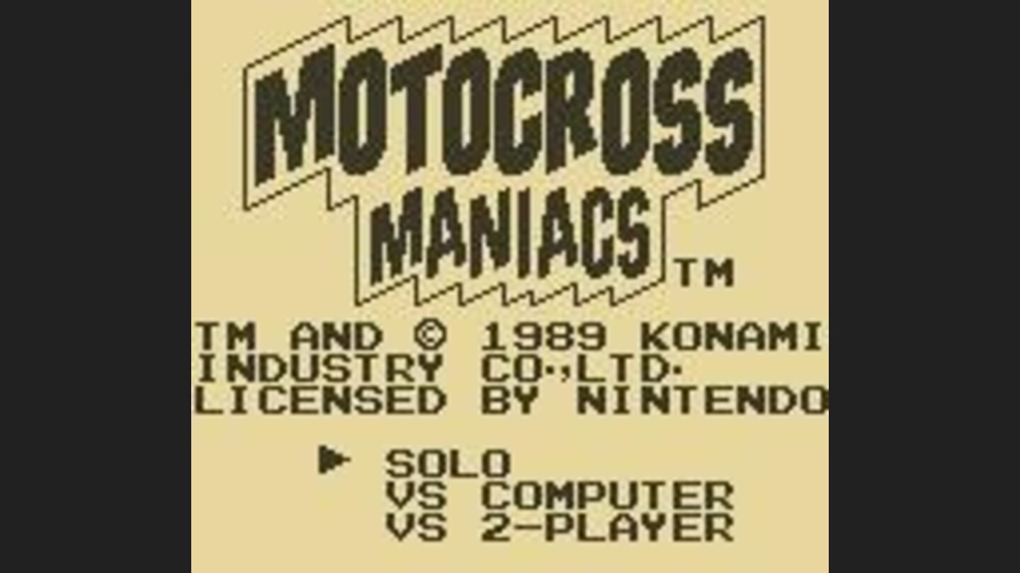 Motocross Maniacs Game Boy