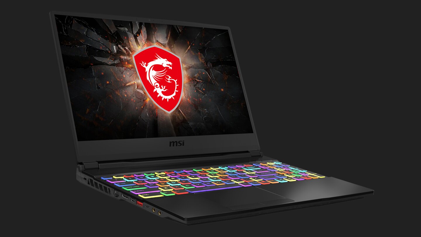 Die GE Raider Modelle vereinen höchste Performance mit angenehmer Portabilität. Hier das GE65 Raider.