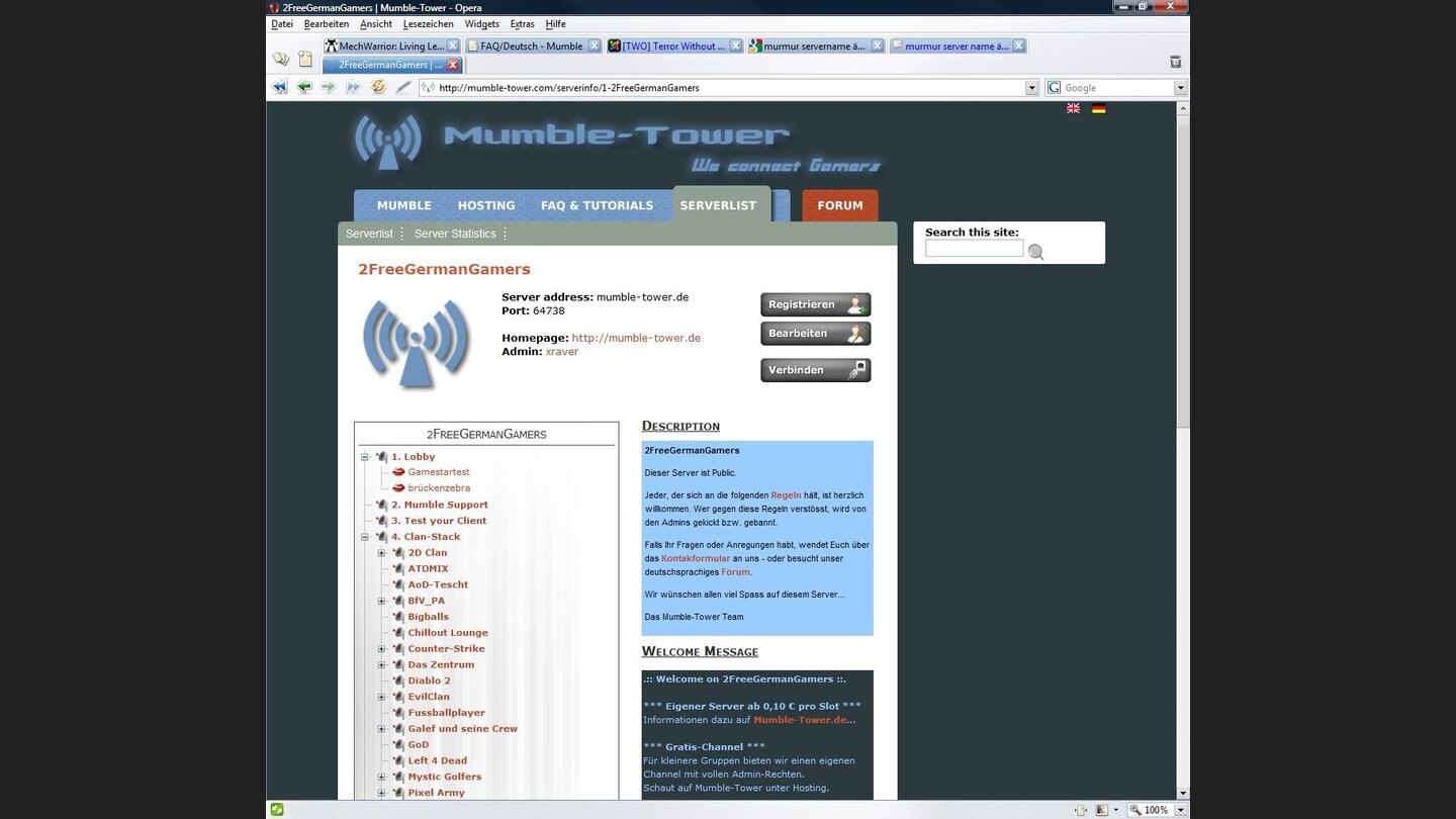 Server Web-Seite