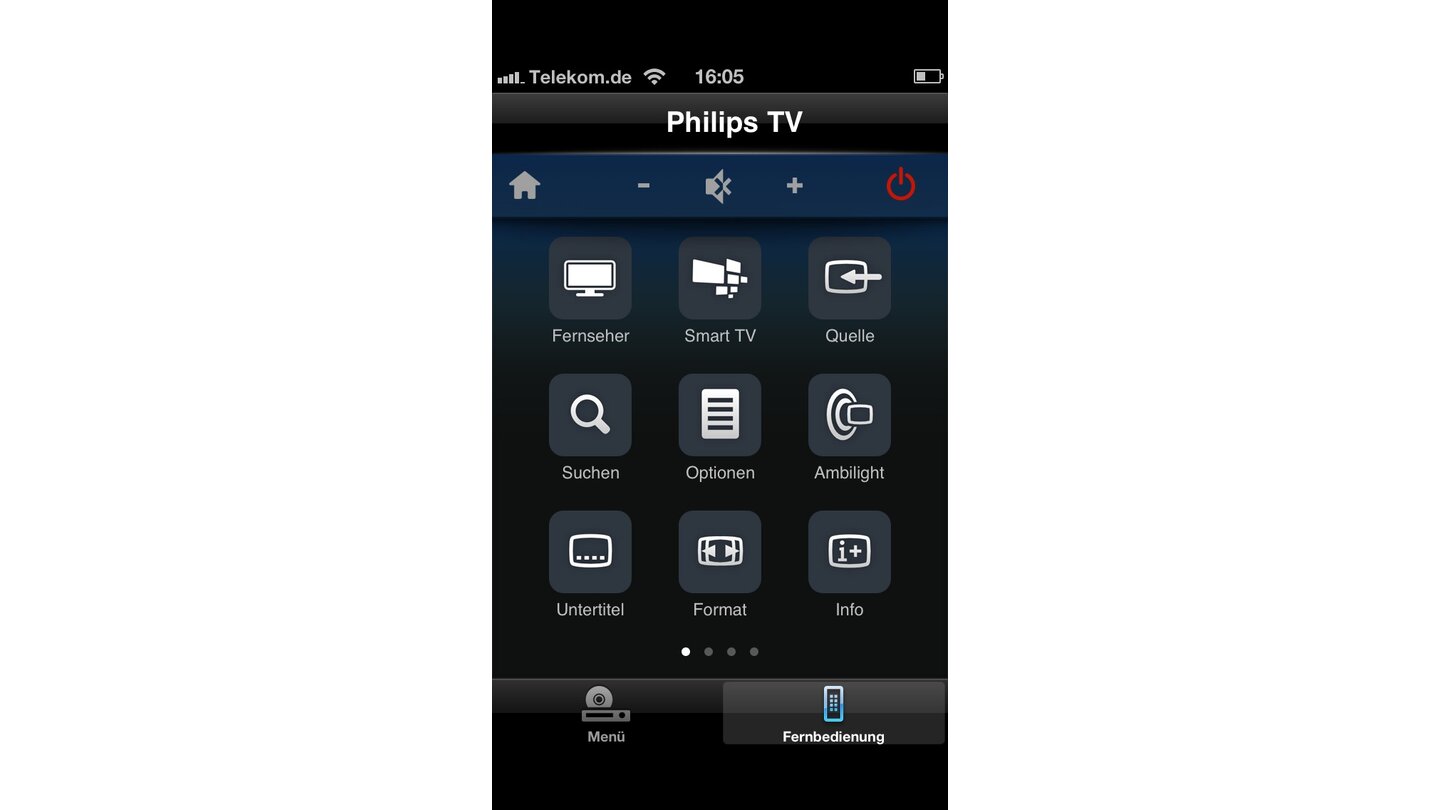 MyRemote-App des Philips 47PFL6008K