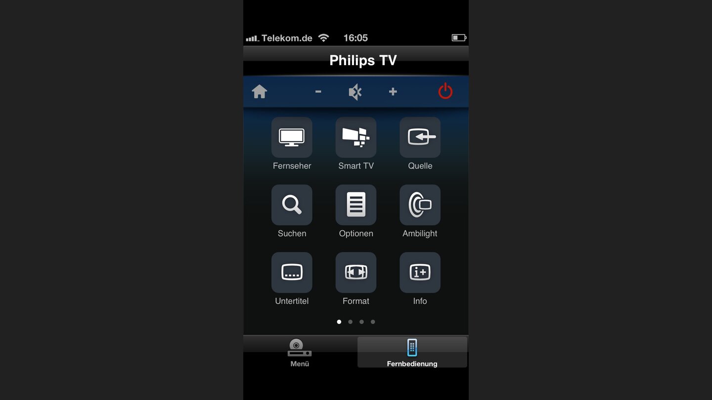 MyRemote-App des Philips 47PFL6008K