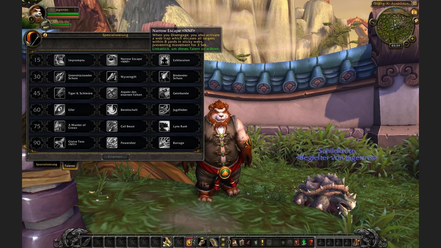 Narrow Escape - Rückzug hinterlässt eine Netzfalle auf dem Boden.