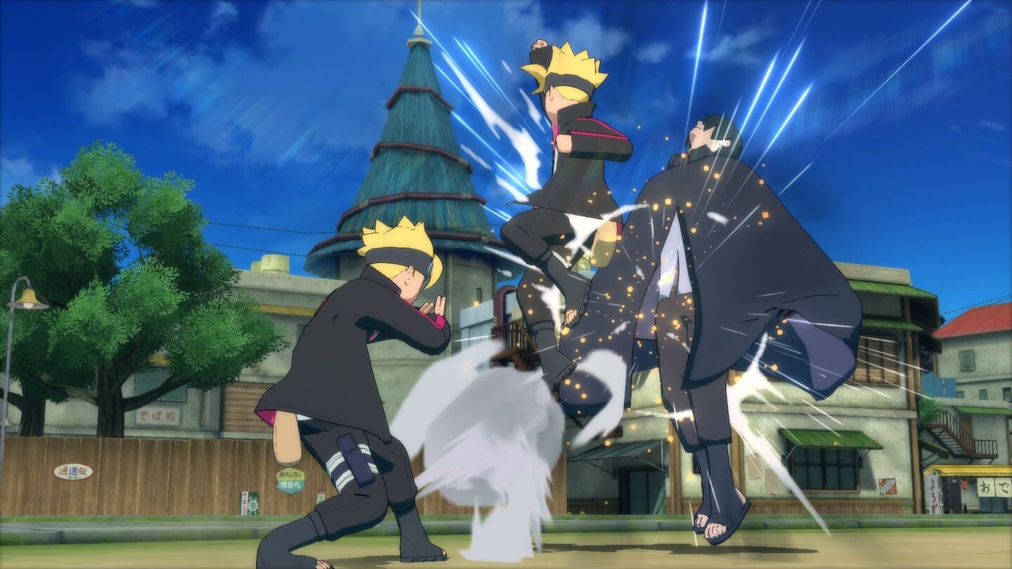 Naruto Shippuden: Ultimate Ninja Storm 4Im Trainings- und im Freien Modus können wir rein theoretisch auch mit zwei oder drei Narutos im Team spielen.