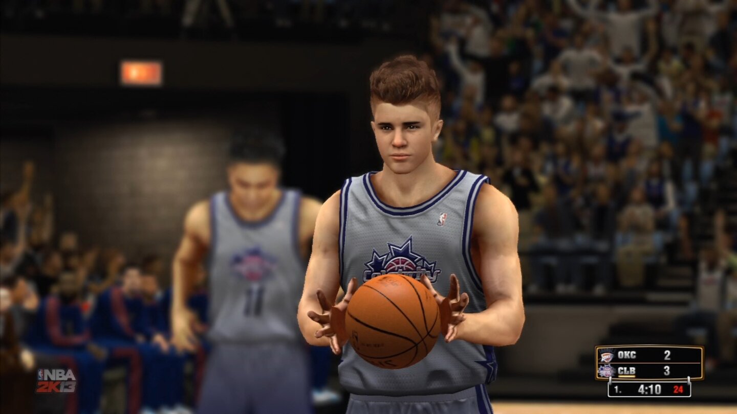 NBA 2K13Keine Sorge! In NBA 2K13 kotzt Justin Bieber nicht aufs Parkett.