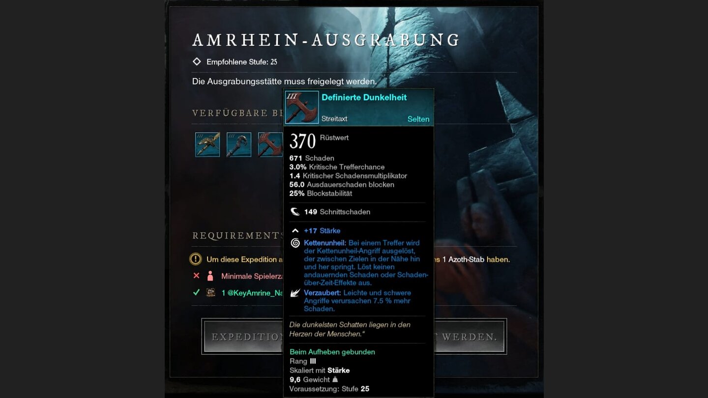 New World - Amrhein-Ausgrabung