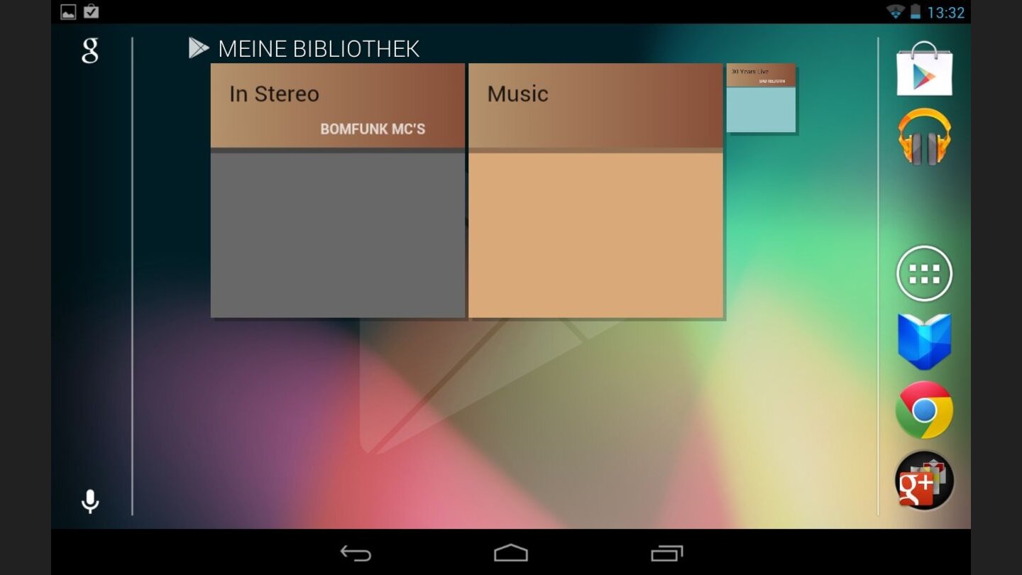 Wie immer gibt es verschiedene Widgets, die Informationen liefern.