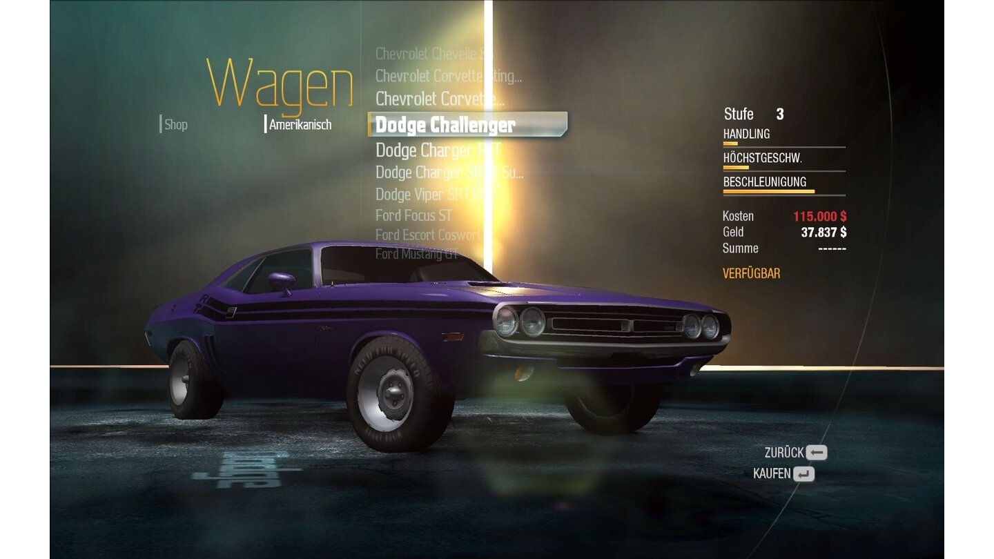 NFS Undercover: Dodge Challenger