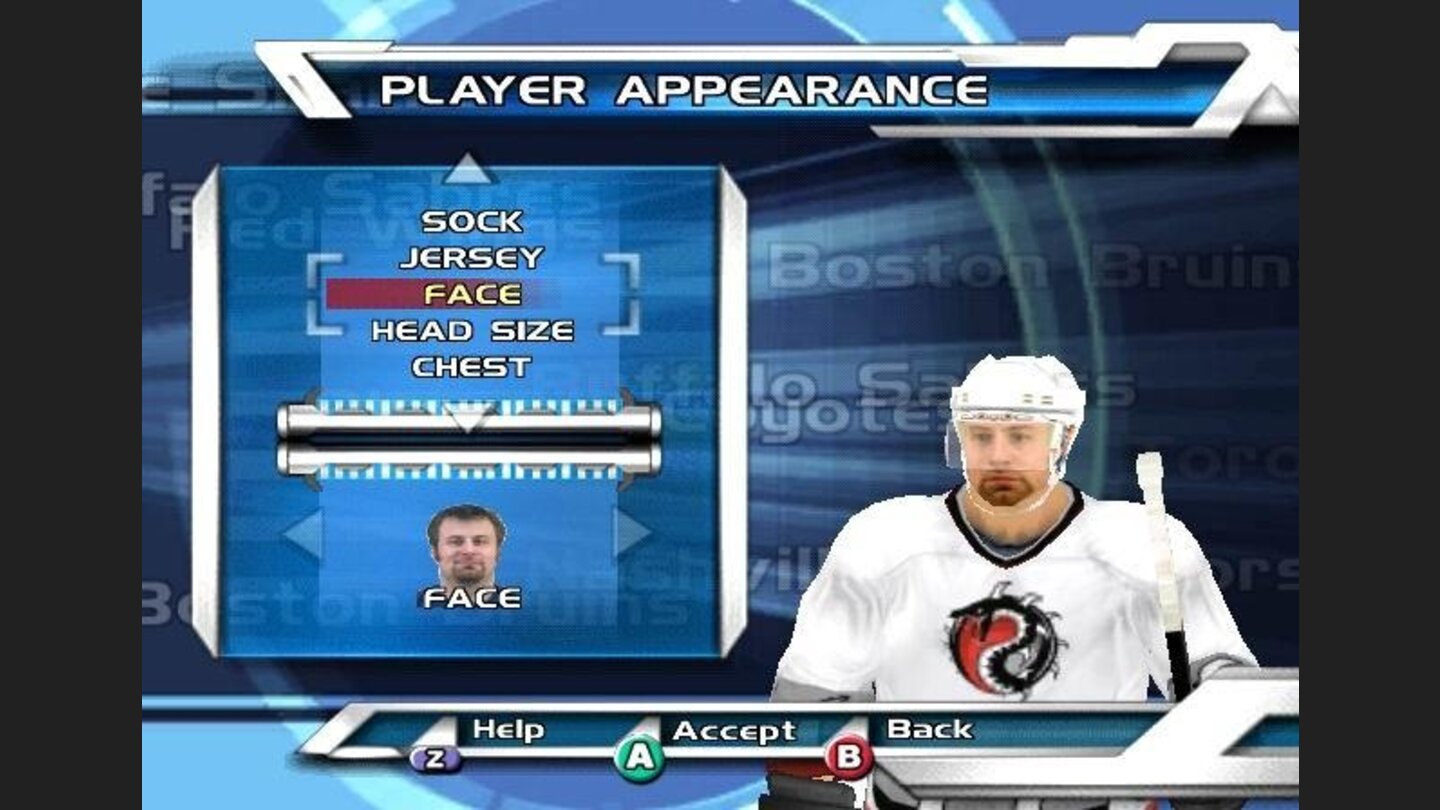 Customize players in franchise mode