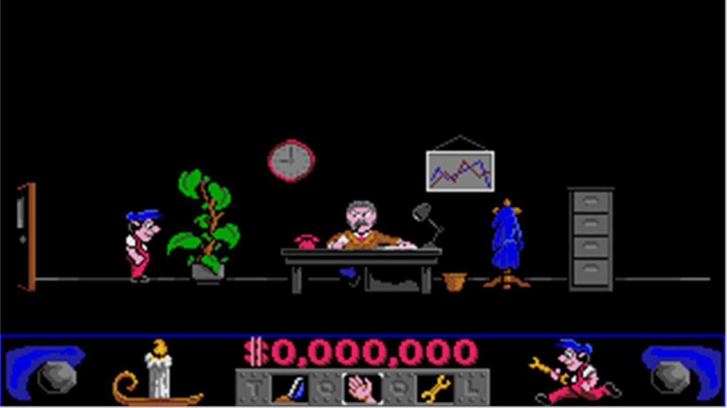 Night Shift (1990)Im Jump+Run-Titel von LucasArts kontrolliert der Spieler wahlweise einen männlichen oder einen weiblichen Nachtwächter, der versucht, die Abläufe in einer Spielwarenfabrik aufrechtzuerhalten. Dazu muss er von Plattform zu Plattform springen, Puzzles lösen und bestimmte Missionsziele innerhalb eines Zeitlimits erfüllen. Das Spiel besteht aus 30 Leveln mit ansteigendem Schwierigkeitsgrad.