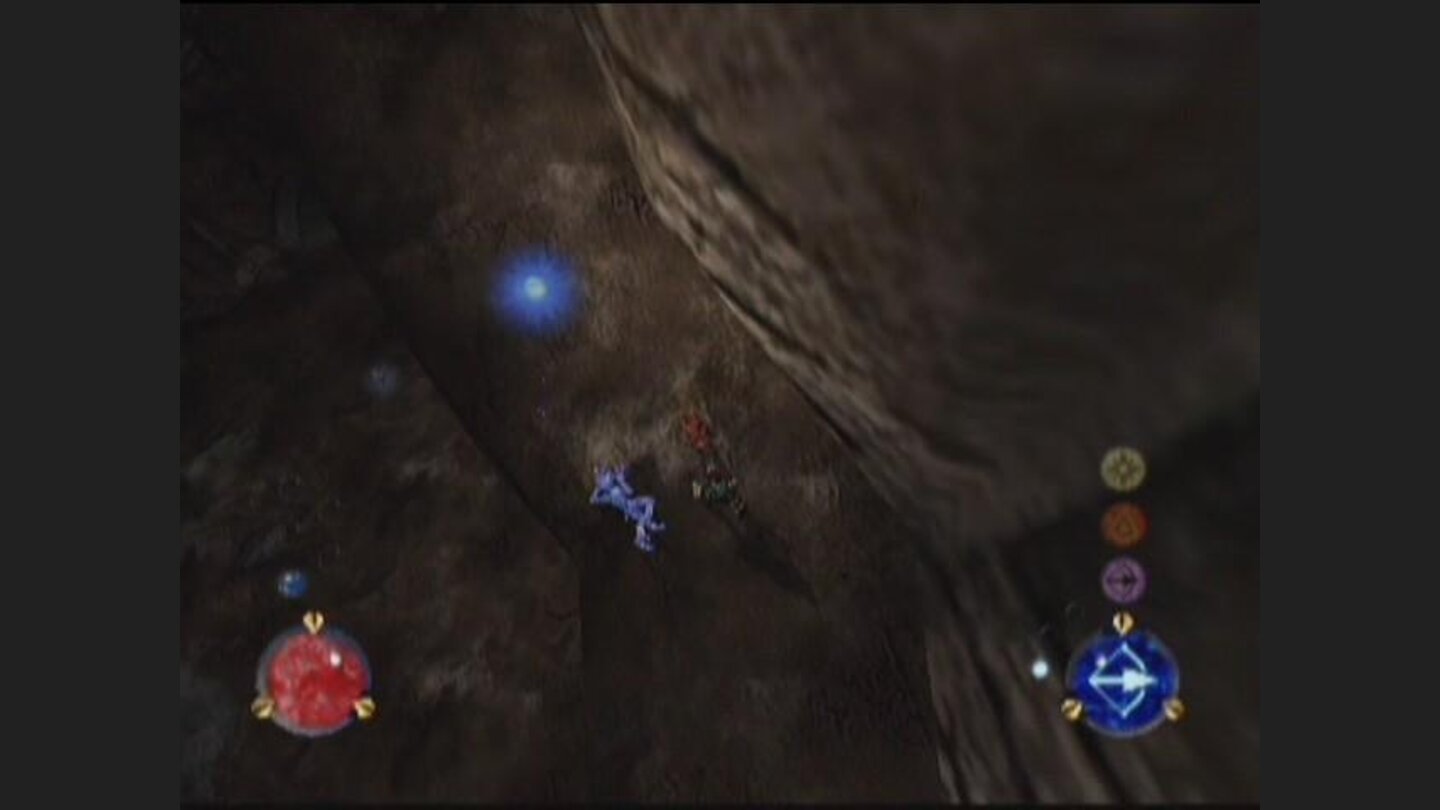 Different enemies have different resistances. The blue one on the ground was a fire creature before I cooled him off with my Glacial Might spell.