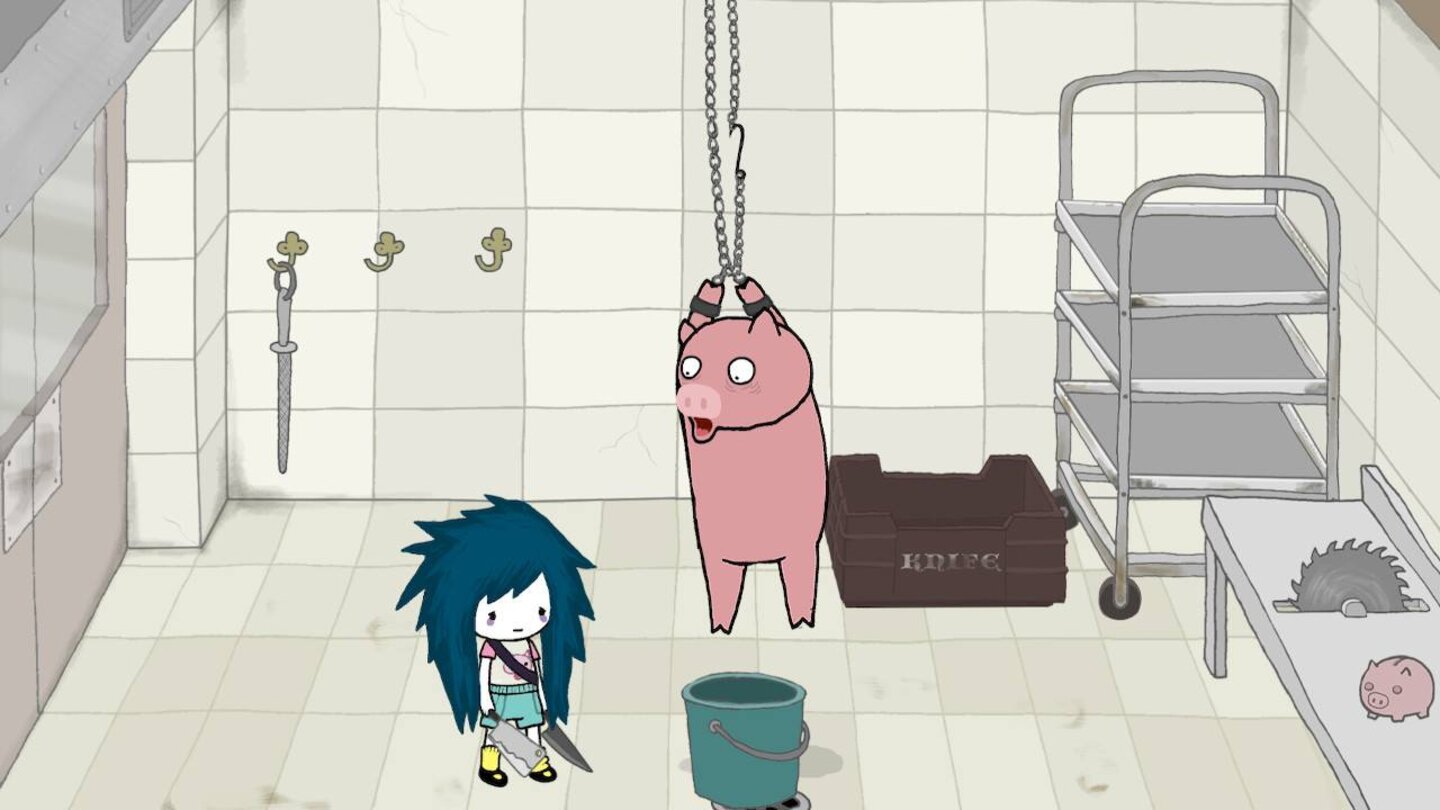 Wenn ich in Agatha Knife ein Schwein schlachte, freut sich auch der Sitznachbar im Bus.