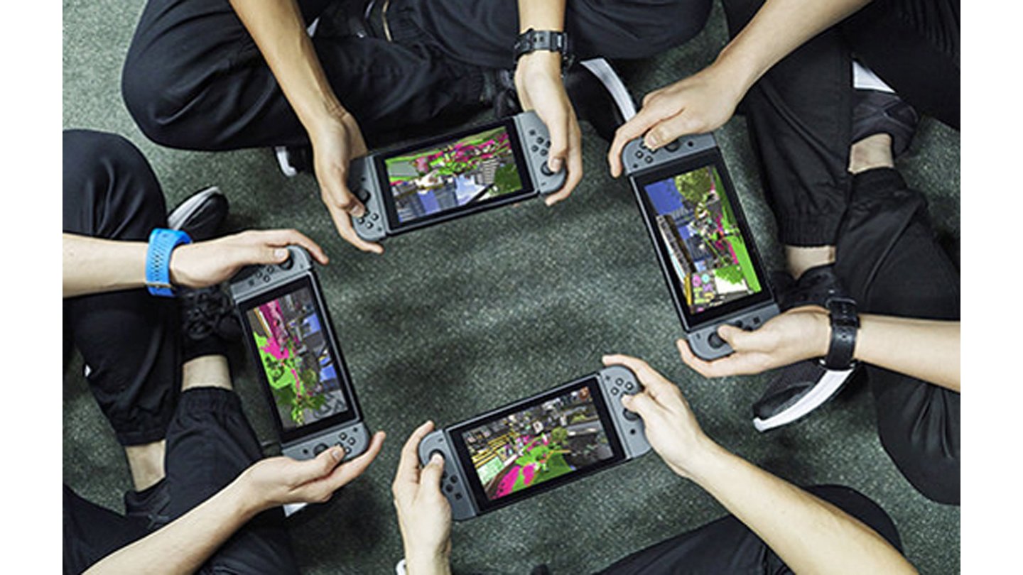 Nintendo Switch (Nintento NX)Mehrere Spieler können mit ihrer Nintendo Switch im Mehrspielermodus zusammen zocken.